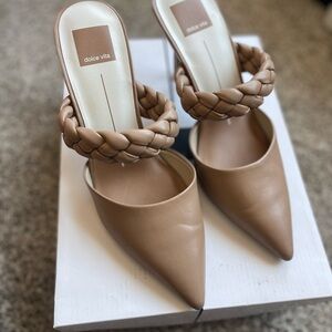 Dolce Vita Tan Braided Mules